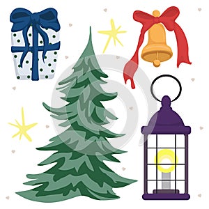 Christmas theme vector clip arts